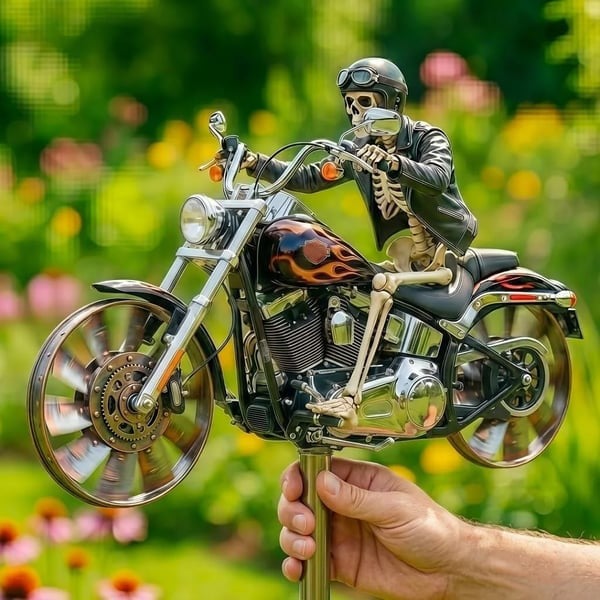 š„Last Day - 49% OFFš„Skull Motorcycle Windmill
