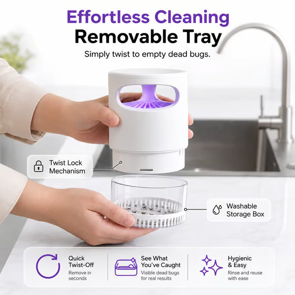 🔥Last Day Free Shipping ✨Quiet UV Mosquito Trap – Chemical-Free & Safe for Kids & Pets🦟