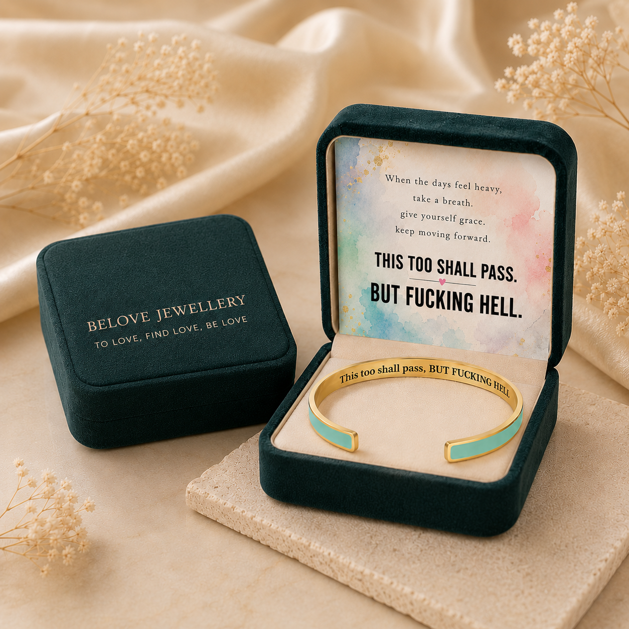 This Too Shall Pass Color Cuff Bracelet
