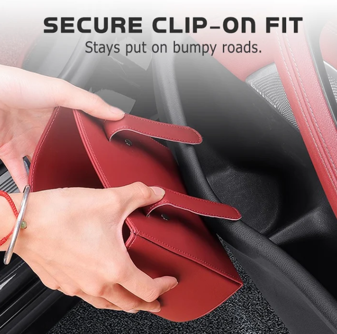 🥳2026 HOT SALE🥳💞50K+ SOLD!🚗🧺 53% OFF! Leather Car Door Cup Holder – Wide‑mouth opening, easy reach for drinks & phone. Clip‑on secure fit. PU leather, tough & stylish. 🛡️✨