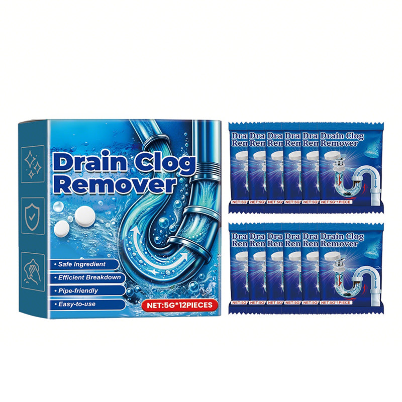🫧🧼Effervescent Drain Clog Remover Tablets