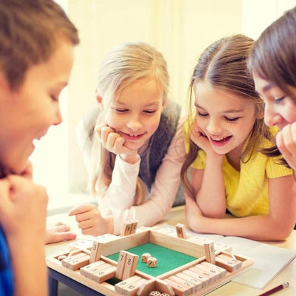 🔥SHUT THE BOX-WOODEN DICE BOARD GAME