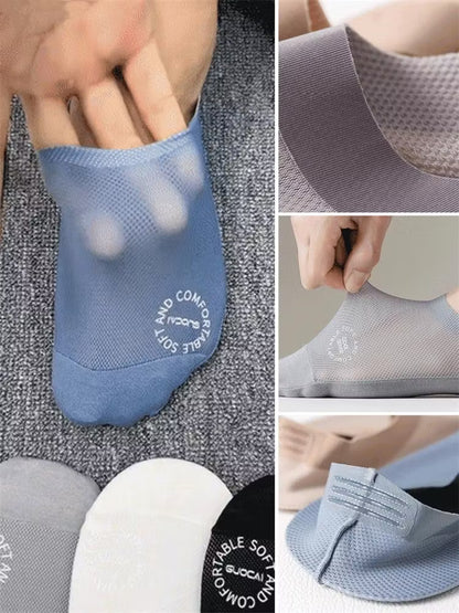 🔥Ultra Thin Liner Socks Non Slip ComBed Cotton No Show Socks