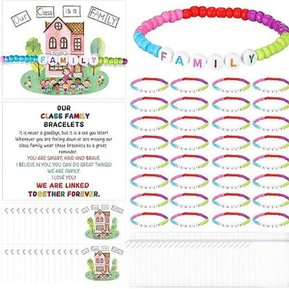🔥Last Day 50% OFF - ✨🌈Pack of 25 Welcome BeadBracelets - StrengthenClassroom Friendship & SpreadWarm Kindness!