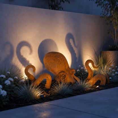 🔥Last Day 50% OFF🎁- 🐙Rust Patina Giant Squid Garden Sculpture