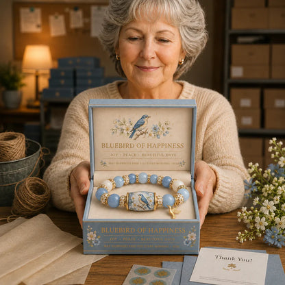 🙏 2026 Limited Edition Bluebird Blessings Bracelet with Exquisite Gift Box