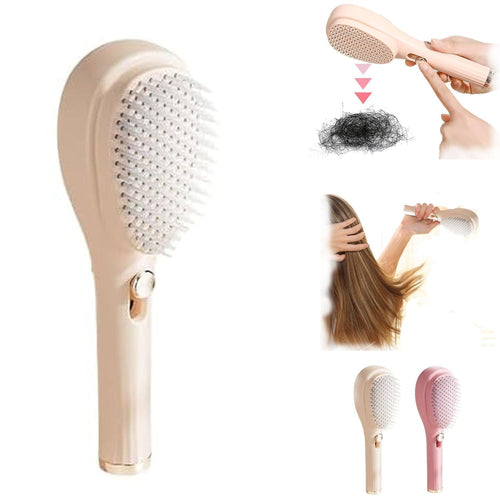 Big Size Self-Cleaning Hairbrush | One Click Cleaning , No Mess!