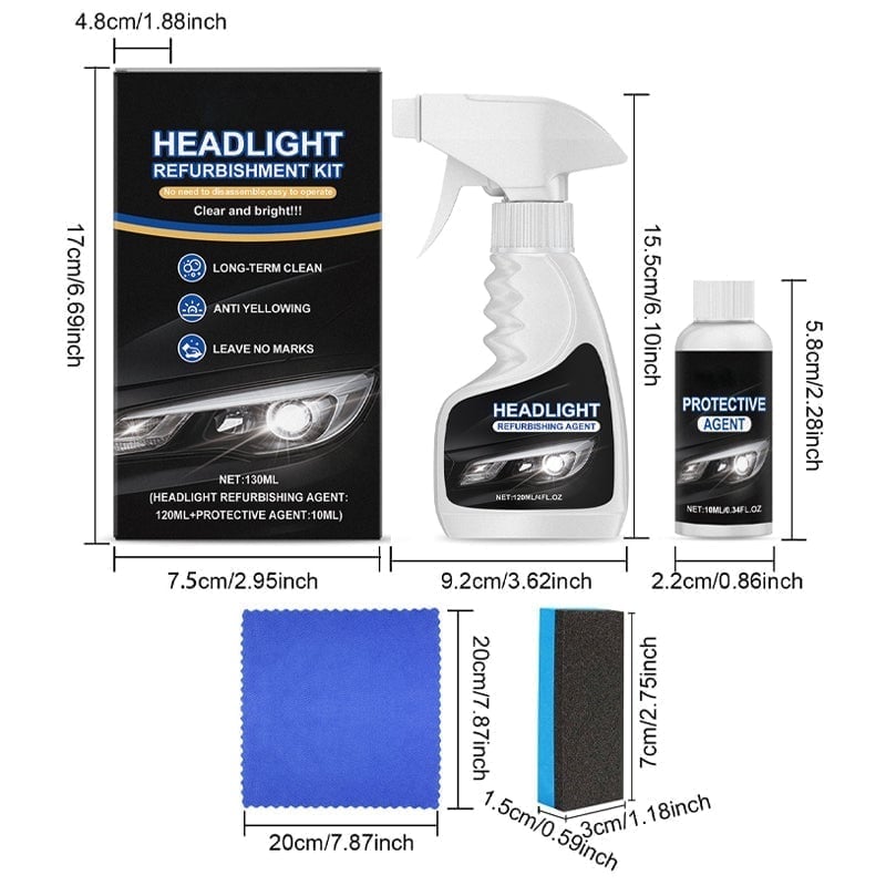 🚙✨Bring back the shine🔆Headlight Restoration Kit