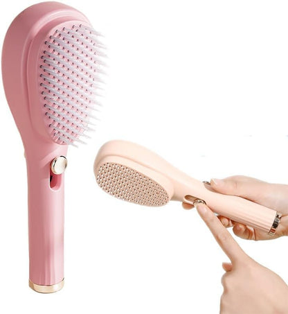 Big Size Self-Cleaning Hairbrush | One Click Cleaning , No Mess!