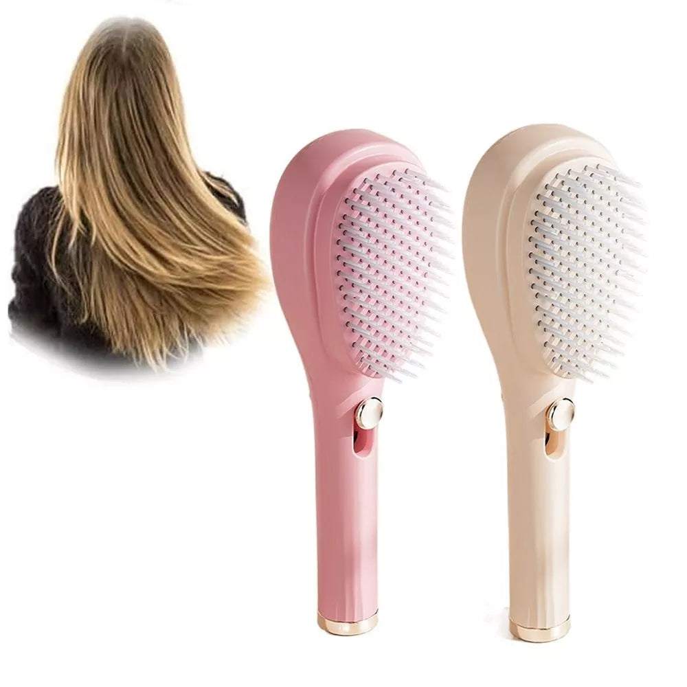 Big Size Self-Cleaning Hairbrush | One Click Cleaning , No Mess!