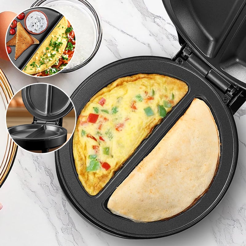 🤩Free your hands🍕Dual-Zone Electric Omelette Maker