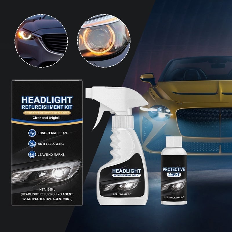 🚙✨Bring back the shine🔆Headlight Restoration Kit