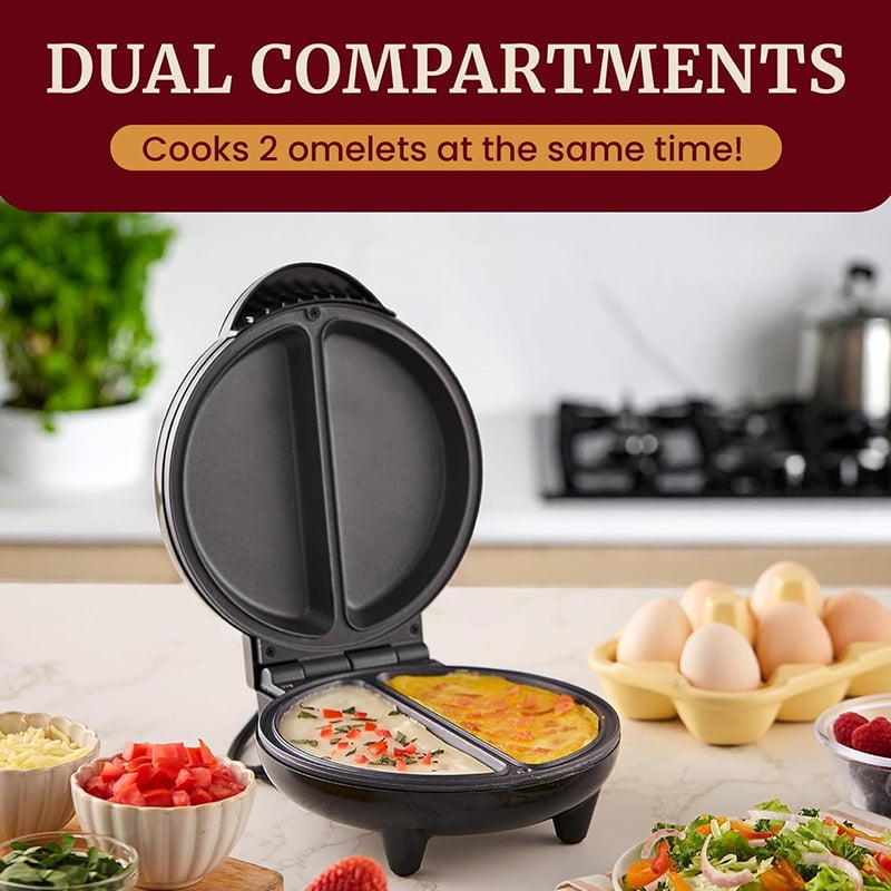 🤩Free your hands🍕Dual-Zone Electric Omelette Maker
