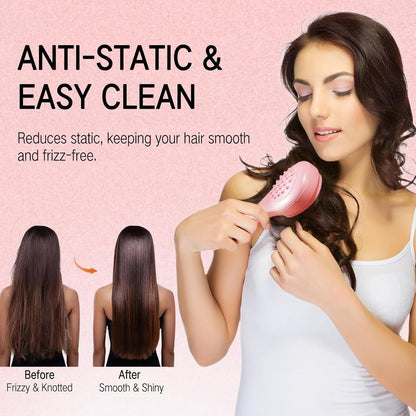 Big Size Self-Cleaning Hairbrush | One Click Cleaning , No Mess!