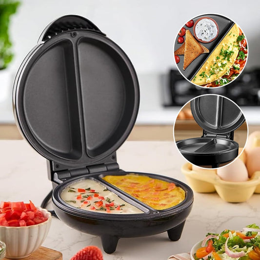 🤩Free your hands🍕Dual-Zone Electric Omelette Maker