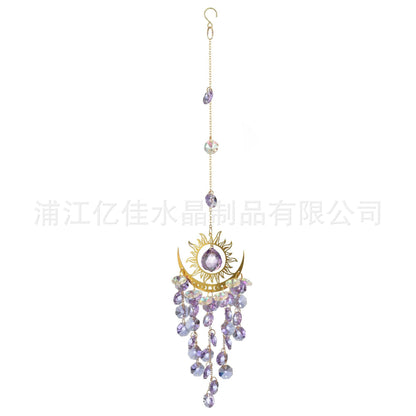 🌈Sunburst Crystal Light Catcher – Handmade Bohemian Style Light Catcher