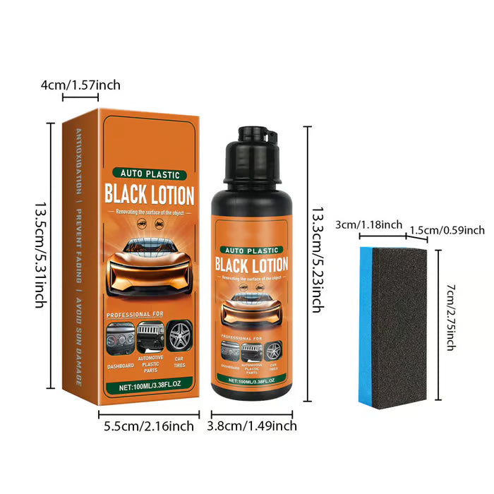 📢📢30% OFF !! ⏰Premium Car Plastic Restorer & Interior Cleaner – Removes Dirt, Restores Black Finish, Matte to Subtle Sheen🚗✨