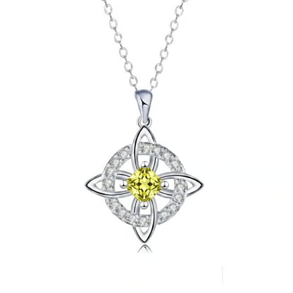 Mystical Birthstone Witches Knot Necklace – Natural Crystal🔮💞Protect Your Loved Ones