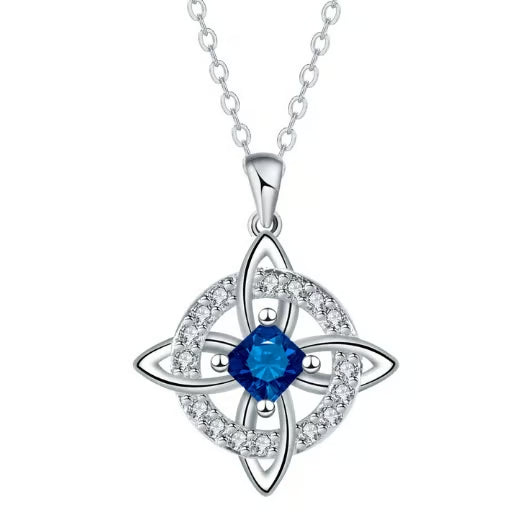 Mystical Birthstone Witches Knot Necklace – Natural Crystal🔮💞Protect Your Loved Ones