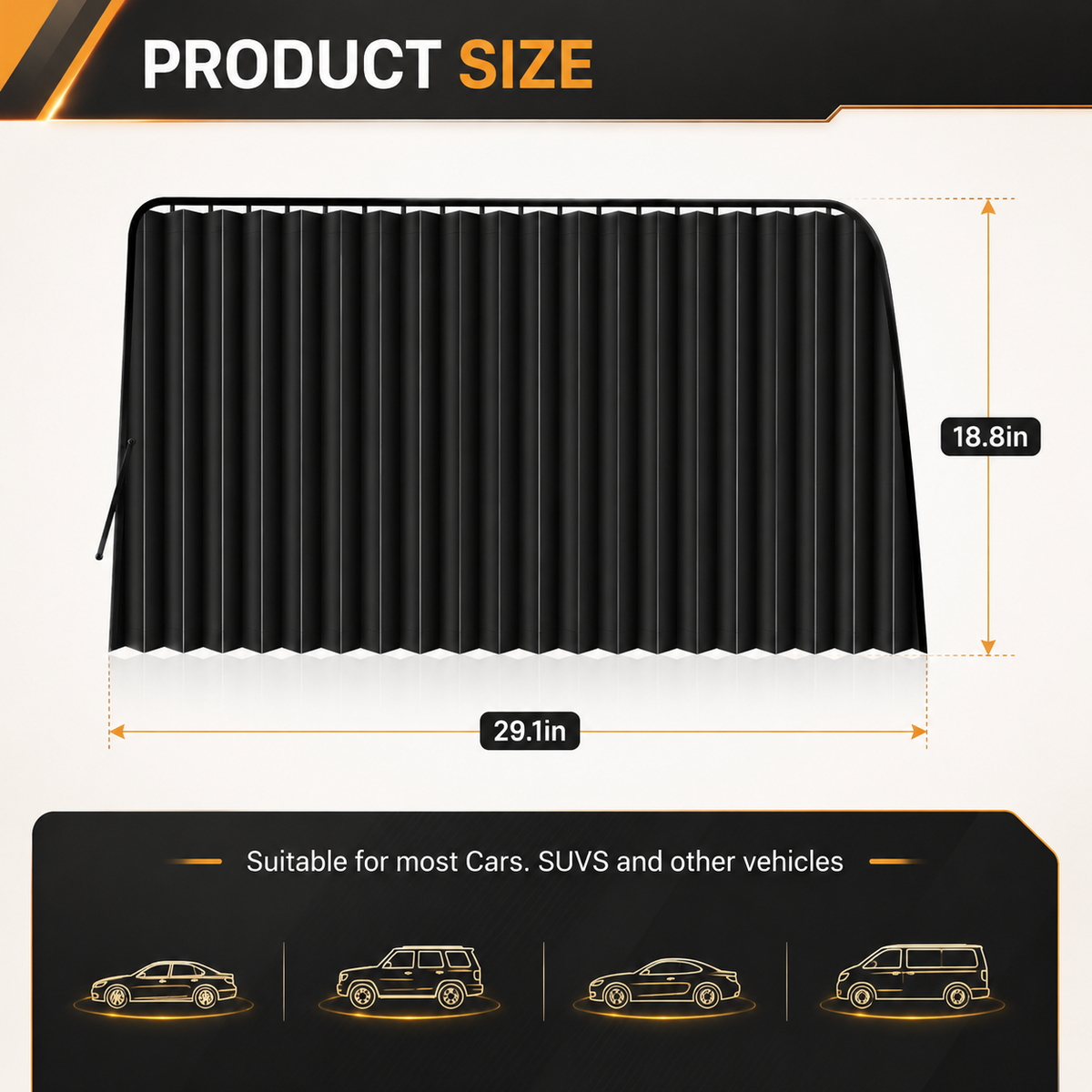 🚗4 Pcs Magnetic Car Side Window Sun Shades