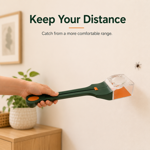 🕷️ Handheld Humane Bug Catcher with Magnifying Lens 🌿
