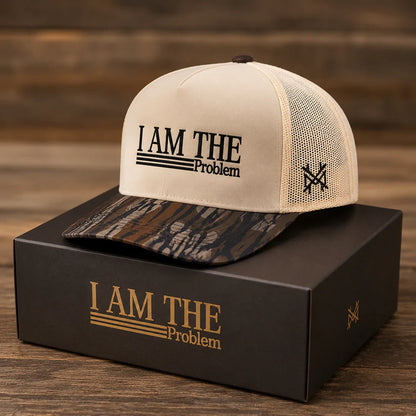 I Am The Problem Trucker Hat – Funny Mesh Snapback Cap for Men & Women