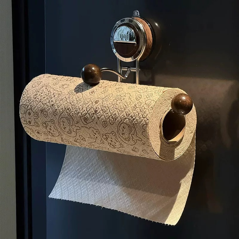 No Drilling Suction Stainless Steel Toilet Paper Holder