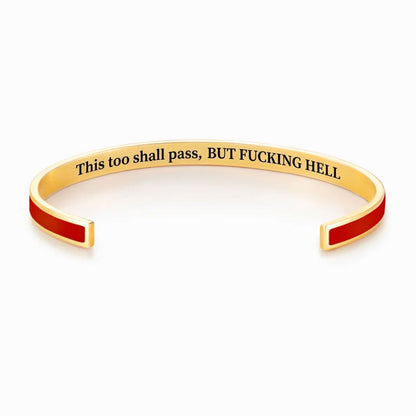 This Too Shall Pass Color Cuff Bracelet