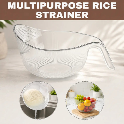🔥Buy More Get More Free-Multi-Functional Rice Strainer with Handle, BPA-Free Kitchen Colander