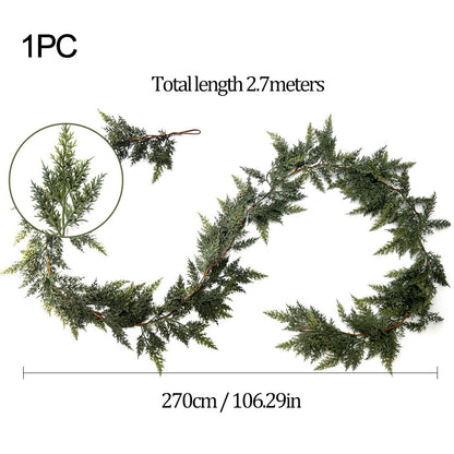 🏆2025 Super Value Se💥6 FT Artificial Cedar Garlands –Realistic Touch Winter Greenery