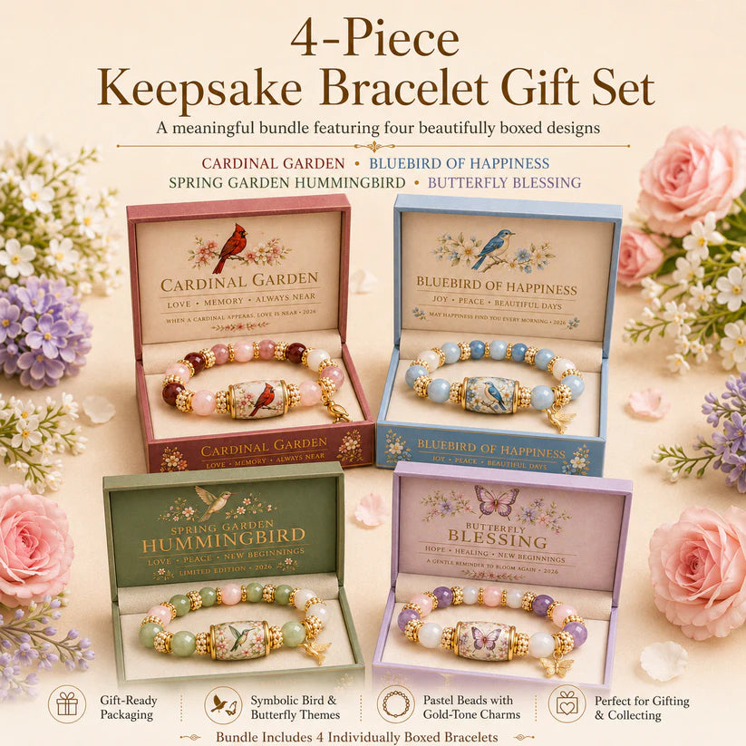 🙏 2026 Limited Edition Bluebird Blessings Bracelet with Exquisite Gift Box