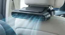Cross-border New Car Seat Fan Back Turbine Big Wind Plug-in Car Products Back Pillow Car Fan