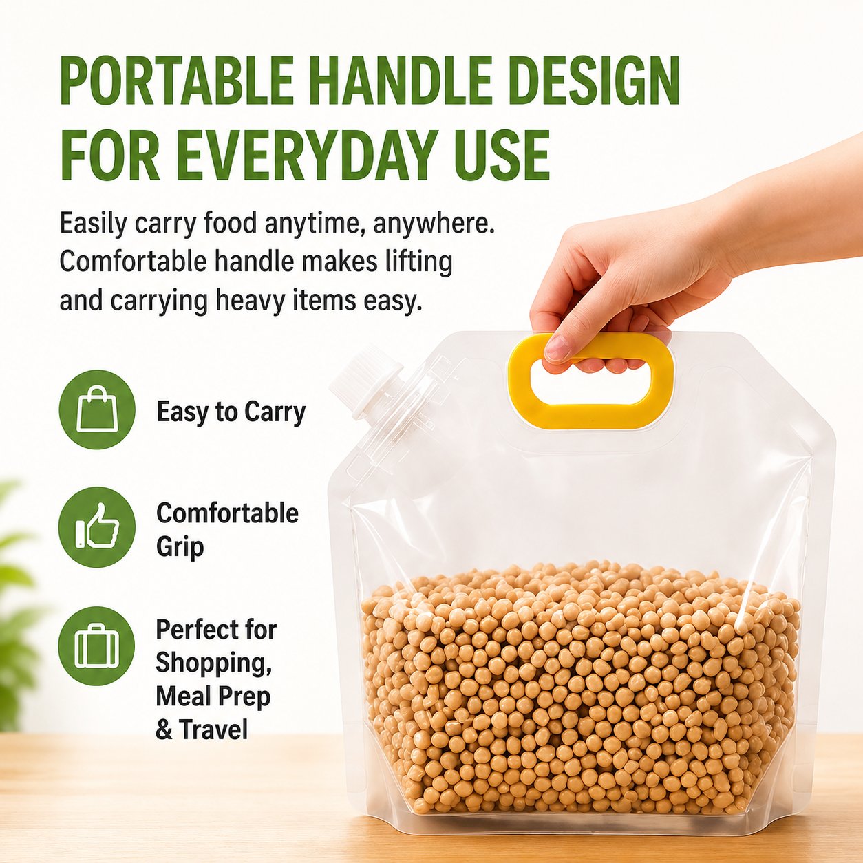 ✨Hot Sale 49%OFF🏠5-Pack Reusable Food Resealable Bags—Leak Proof Design To Prevent Liquid Spills.