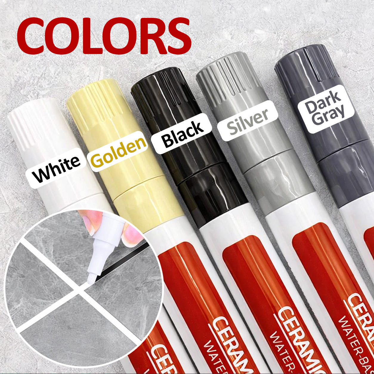 🖌️Anti-Mould & Waterproof Joint Pen for Ceramic Tiles!