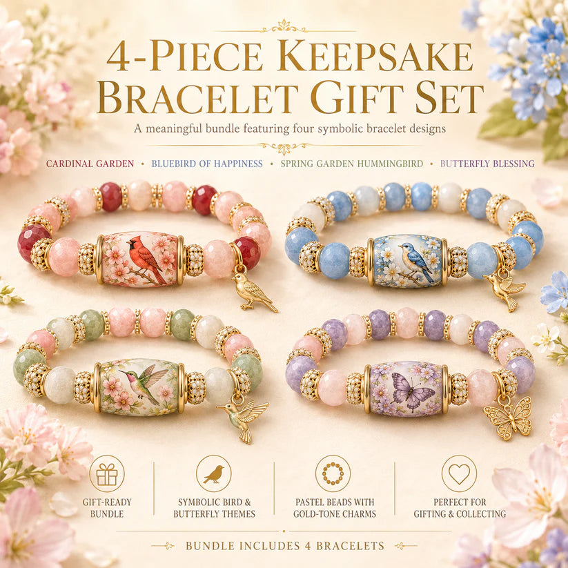 🙏 2026 Limited Edition Bluebird Blessings Bracelet with Exquisite Gift Box