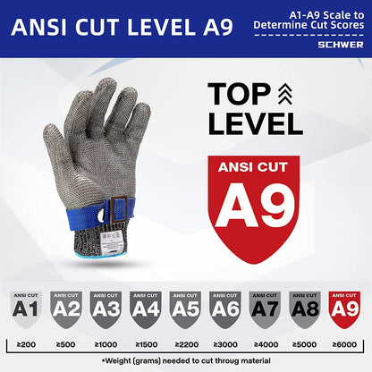 🧤 50% OFF NOW! 🥩 Stainless Steel Mesh Glove – Highest A9 cut level – Perfect for butchers & chefs – no more knife accidents! 🔪🚫