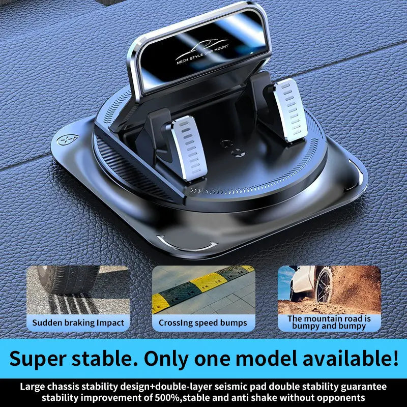 360° Rotating Car Phone Holder – Strong Suction Mount for iPhone & Android