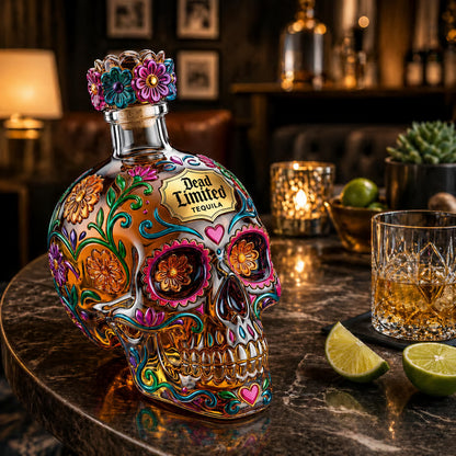 🔥🍷Limited edition Day of the Dead tequila bottle🎁
