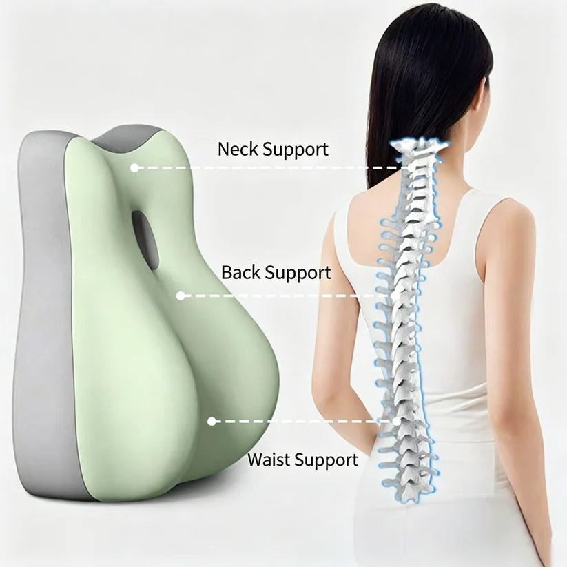 🧘‍♀️Yoga Bolster | Back & Lumbar Support Pillow: Multi-Functional Cushion🪶 | Memory Foam