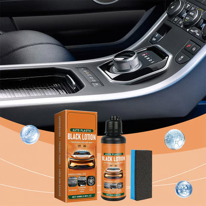 📢📢30% OFF !! ⏰Premium Car Plastic Restorer & Interior Cleaner – Removes Dirt, Restores Black Finish, Matte to Subtle Sheen🚗✨