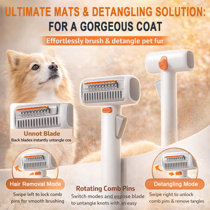 🔥2026 SALE - 2-IN-1 Pet Self-Detangling & Grooming Comb