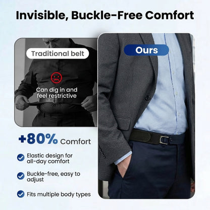 ✨ No-Buckle Elastic Belt for Men & Women – Adjustable, Stretchable & Invisible Fit