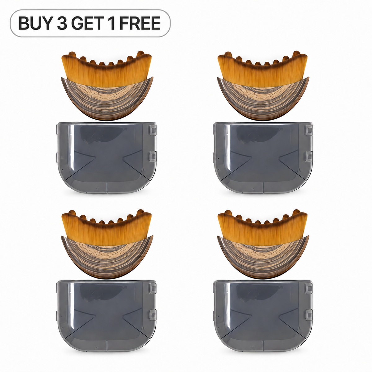 ⏰ LAST 24 HOURS: 50% OFF |✨ Sculpt & Refresh Curved Facial Massage Brush for Jawline, Face & Neck 💆‍♀️