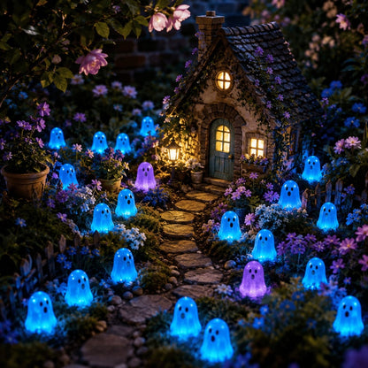 ⏳ Last day 50% OFF –👻 Glow In The Dark Cute Ghost Resin Bead Set  ✨