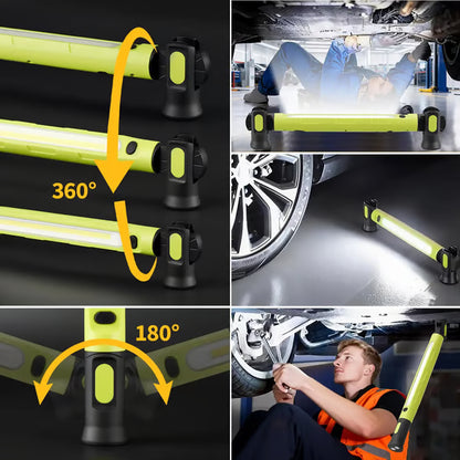 🎁 Father's Day Sale 49% OFF | 3000LM LED Magnetic Work Light Bar • 5200mAh Cordless • Hooks & Magnetic Base 🔧