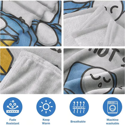 🔥Father's Day 49% Off🔥Dad Is Not Sleeping Funny Flannel Blanket