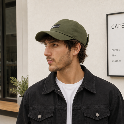 🧢 Two‑Style Pilot Cap with Built‑in Foldable Goggles