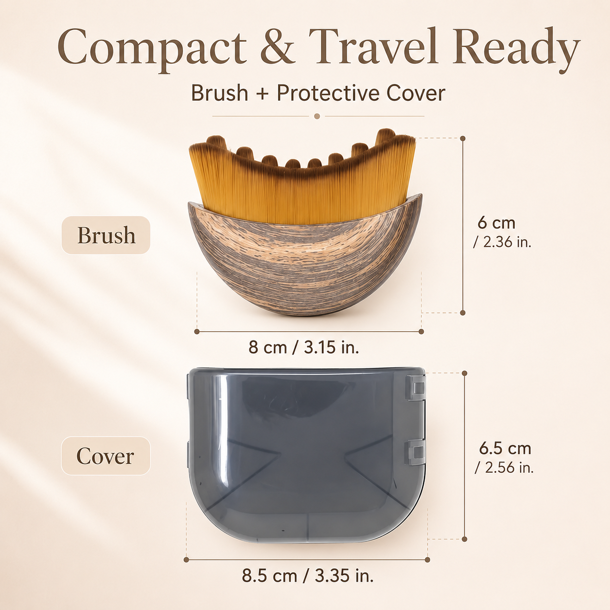 ⏰ LAST 24 HOURS: 50% OFF |✨ Sculpt & Refresh Curved Facial Massage Brush for Jawline, Face & Neck 💆‍♀️