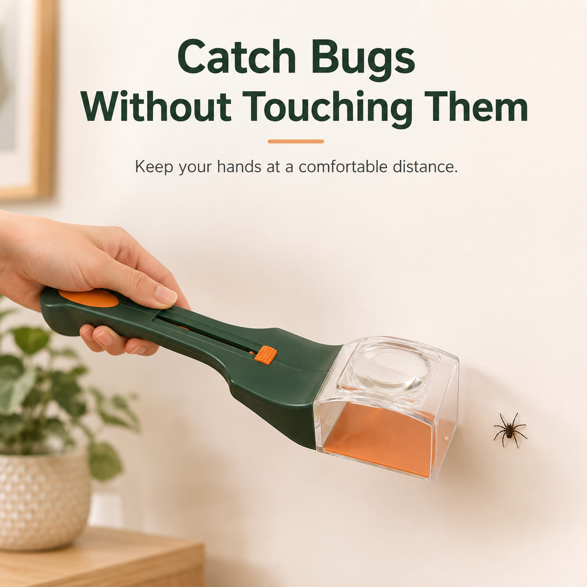🕷️ Handheld Humane Bug Catcher with Magnifying Lens 🌿