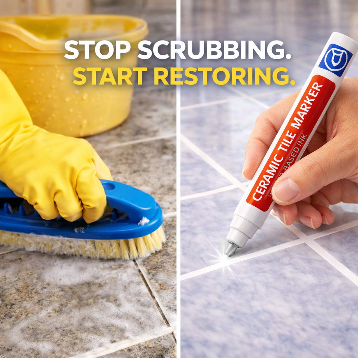 🖌️Anti-Mould & Waterproof Joint Pen for Ceramic Tiles!